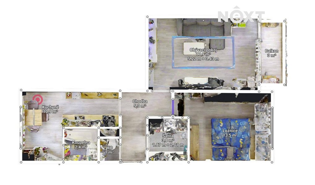 Prodej bytu 2+1 59 m², Meziboří – náhled fotky 24