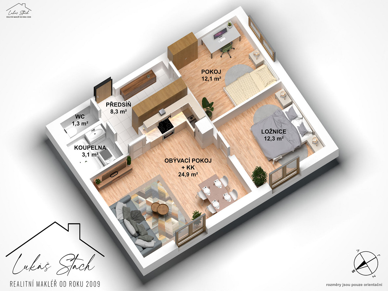 Prodej bytu 3+kk 62 m² – fotografie 4