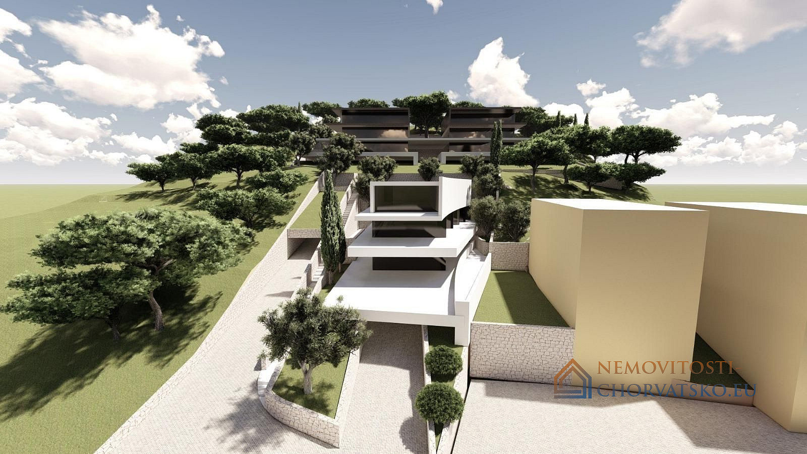 Prodej stavebního pozemku 850 m² – pohled 2