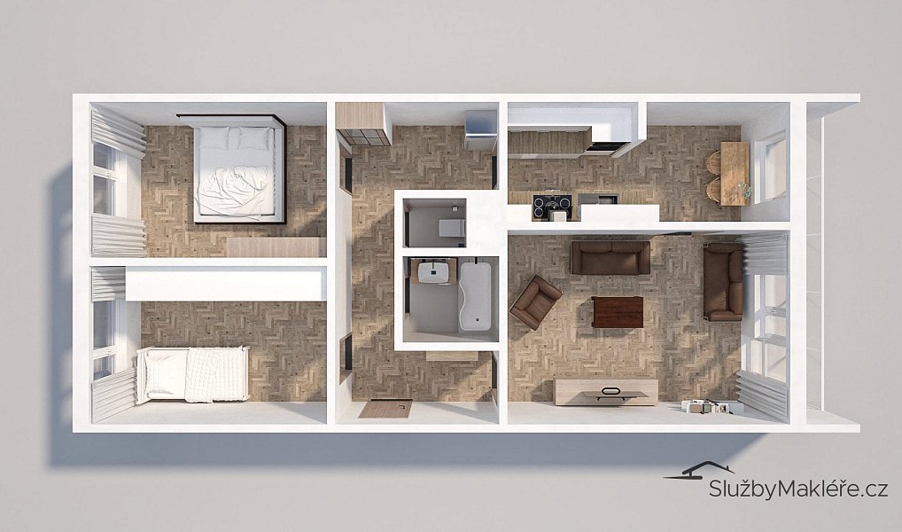 Prodej bytu 3+1 79 m², Praha – náhled fotky 4
