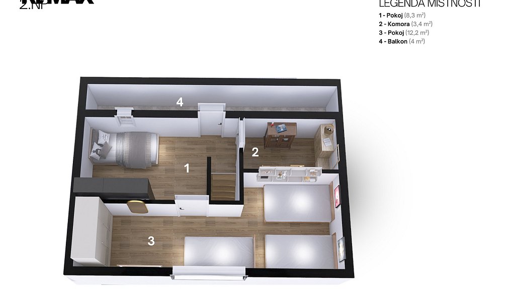 Prodej chaty/chalupy 69 m² s pozemkem 1 m², Krásné – náhled fotky 5
