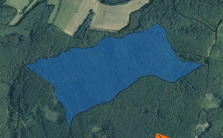 Prodej lesa 1 860 m², Trnava, okres Zlín