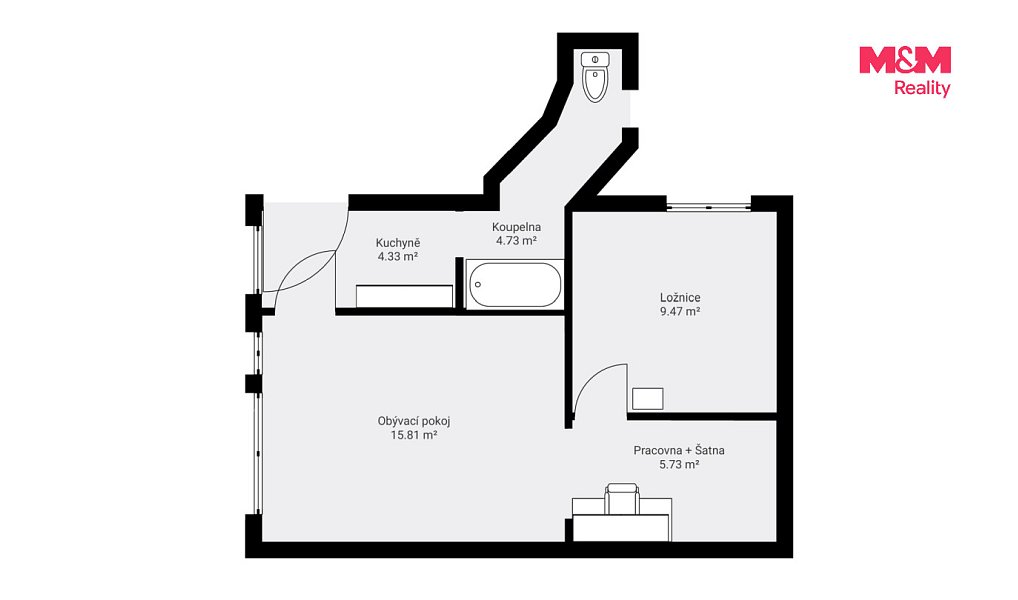 Prodej bytu 2+1 40 m², Praha – náhled fotky 12