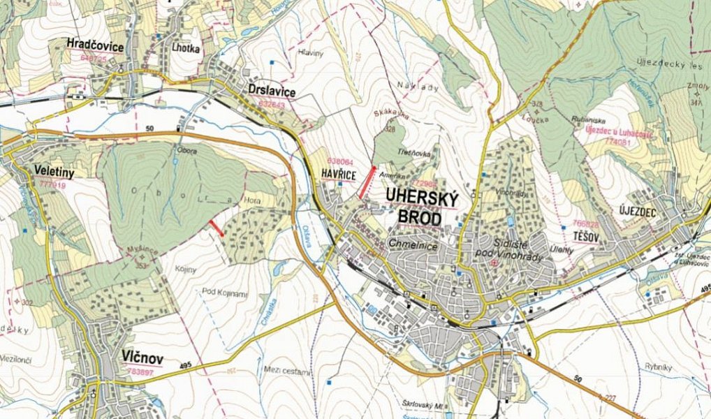 Prodej pole 5 050 m², Uherský Brod – náhled fotky 3