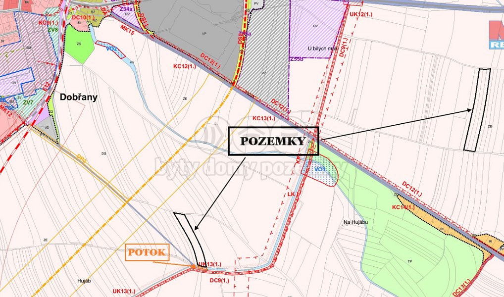Prodej pole 19 549 m², Dobřany – náhled fotky 2