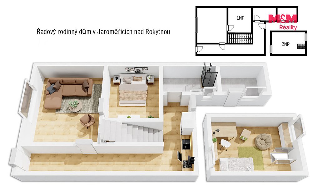 Prodej domu 75 m² s pozemkem 159 m², Jaroměřice nad Rokytnou – náhled fotky 17