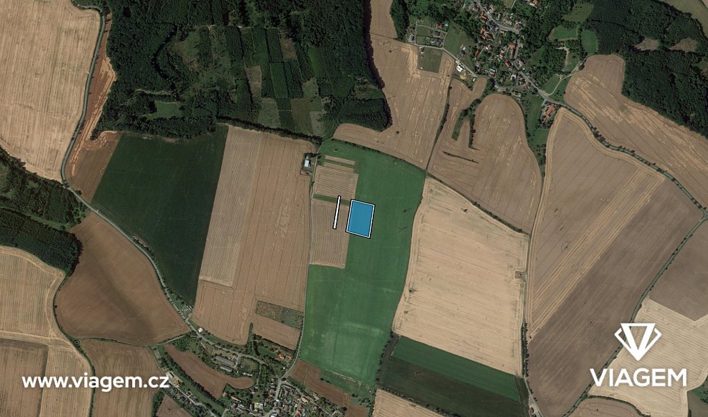 Prodej pole 673 m², Dobrovice – náhled fotky 3