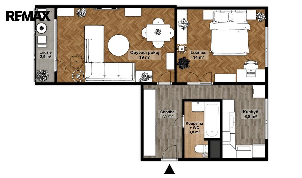 Prodej bytu 2+1 52 m², Most – náhled fotky 3