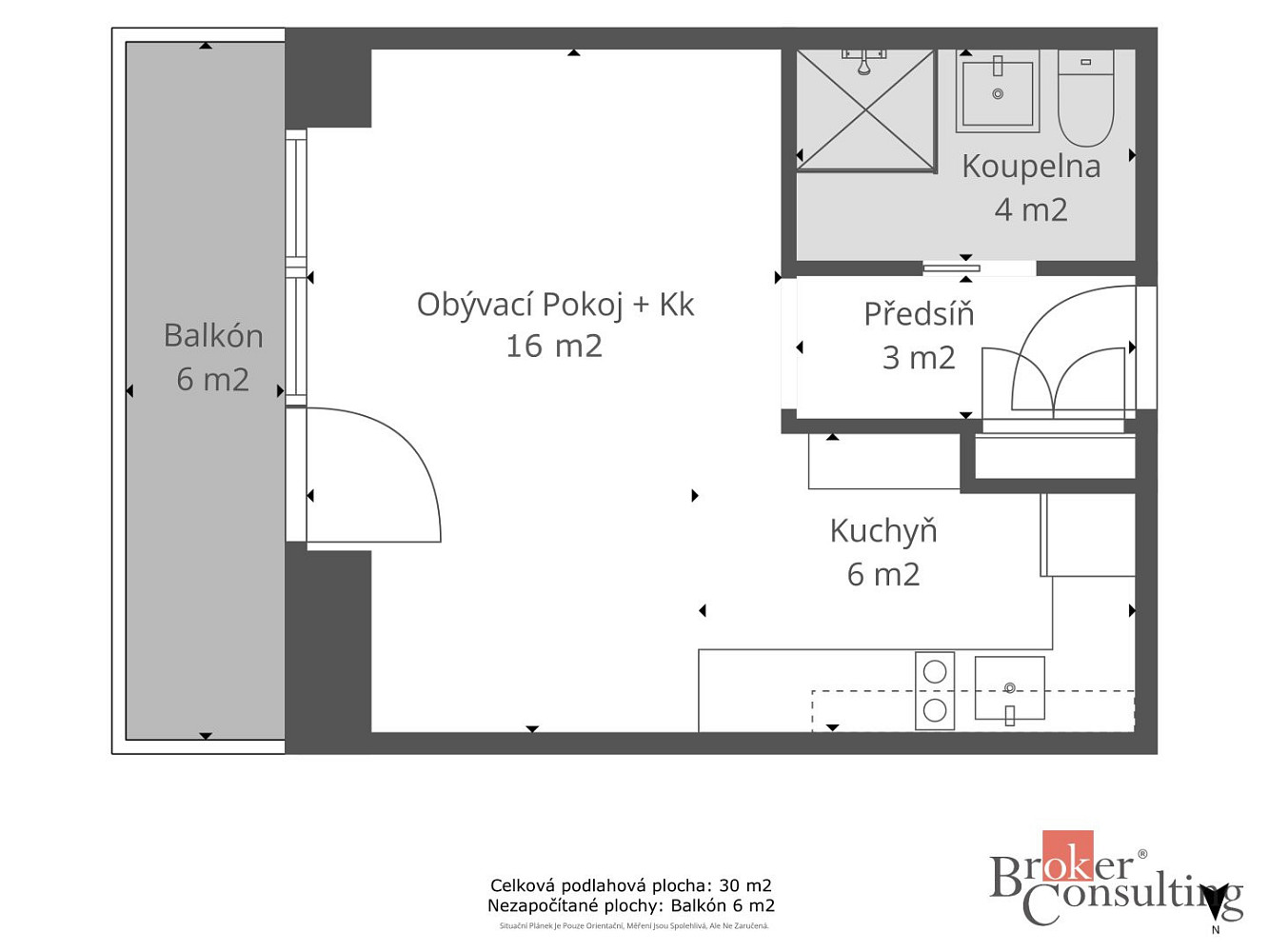Prodej bytu 1+kk 30 m² – fotografie 4