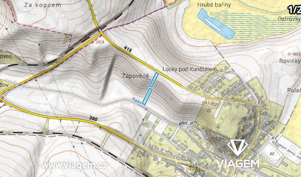 Prodej pole 1 198 m², Krumvíř – náhled fotky 3