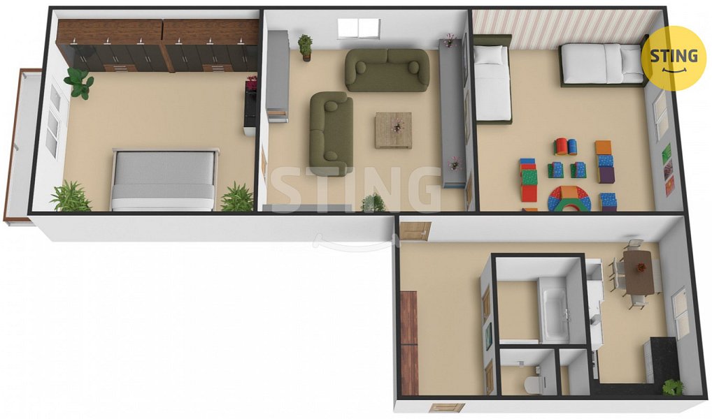 Prodej bytu 3+1 53 m², Přerov – náhled fotky 3
