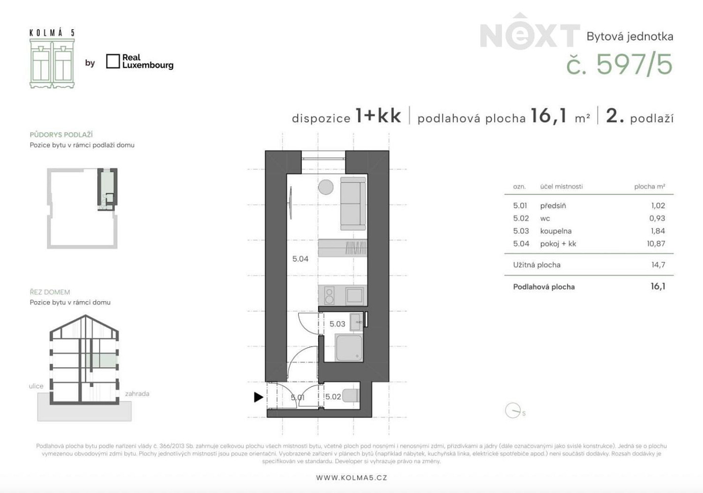 Prodej bytu 1+kk 16 m² — photo 3