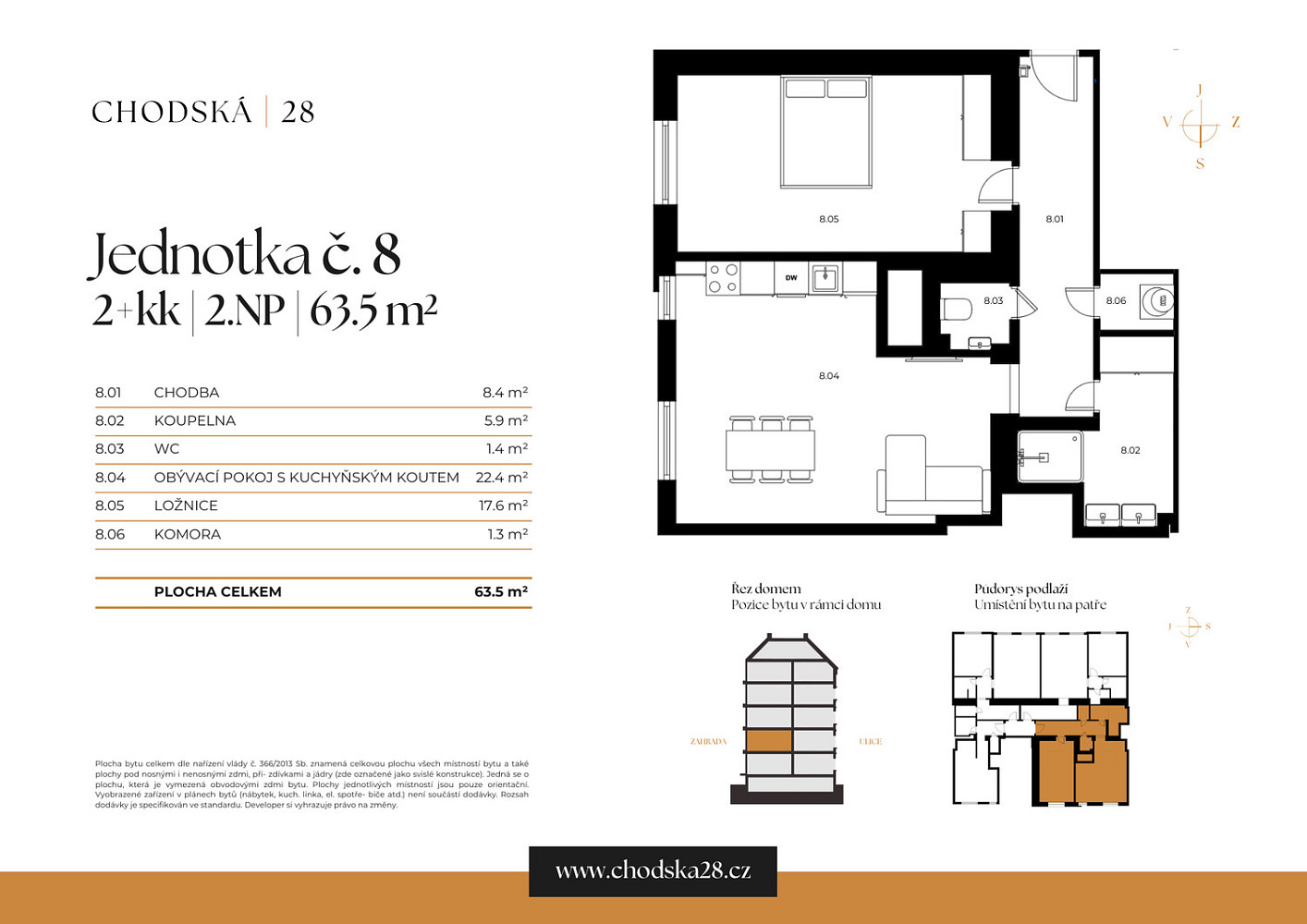 Prodej bytu 2+kk 64 m² – fotografie 3