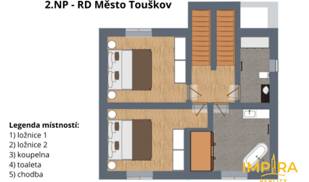 Pronájem domu 197 m² s pozemkem 352 m², Město Touškov – náhled fotky 17