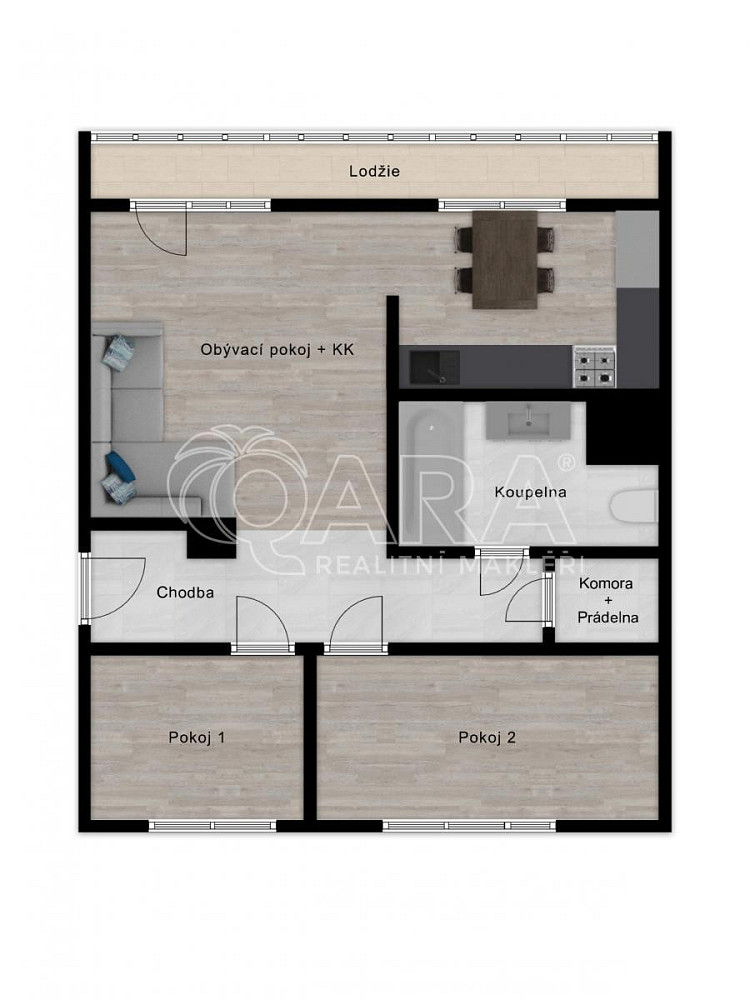 Prodej bytu 3+kk 61 m² – fotografie 3