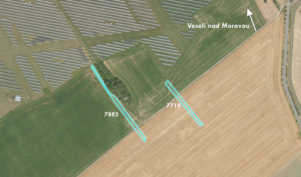 Prodej komerčního pozemku 1 193 m², Veselí nad Moravou – fotka 1 z 4