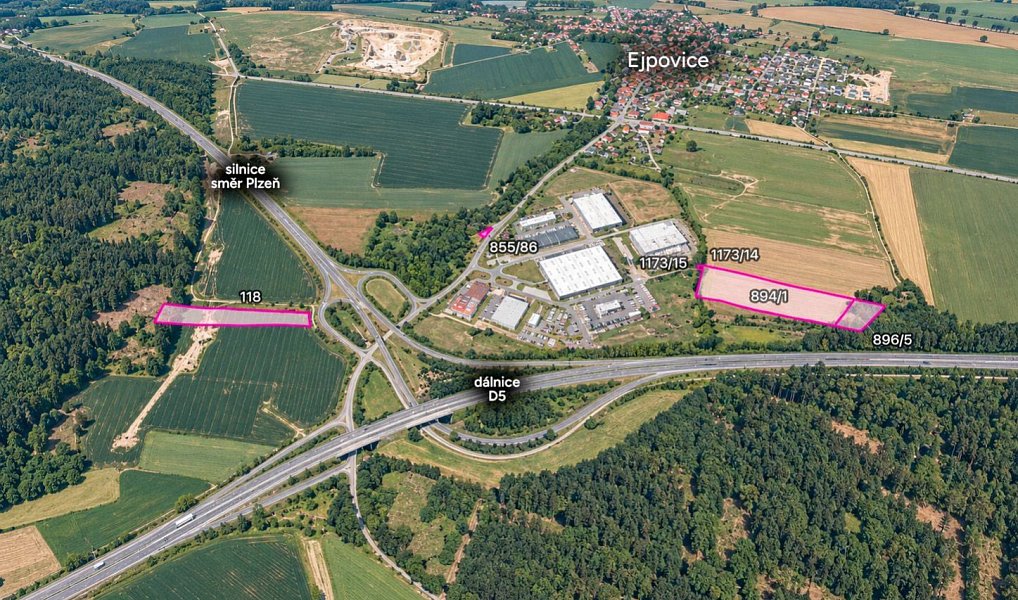Prodej pozemku, 15894 m², Rokycany, Ejpovice