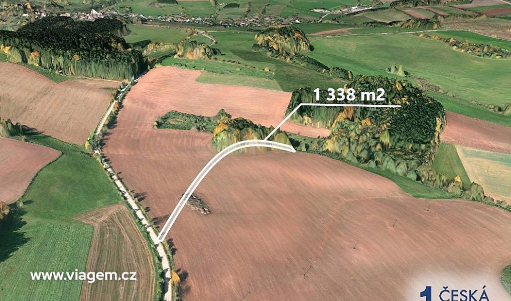 Prodej pole 669 m², Pecka – náhled fotky 2