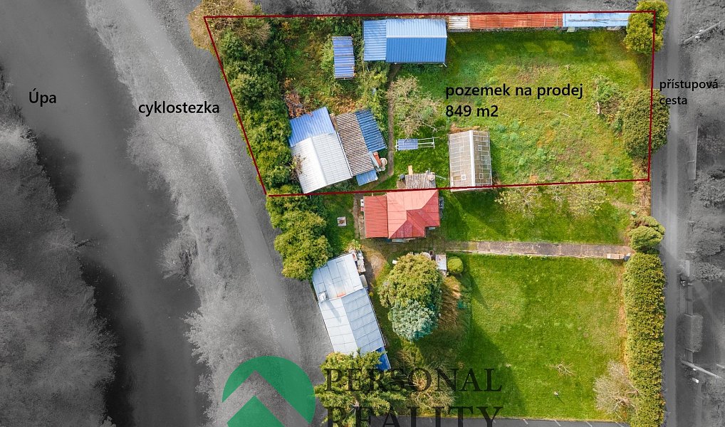 Prodej stavebního pozemku 849 m², Jaroměř – náhled fotky 3