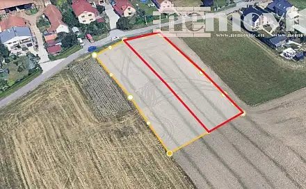 Prodej stavebního pozemku 1 378 m², Psinek, Staré Hradiště, okres Pardubice