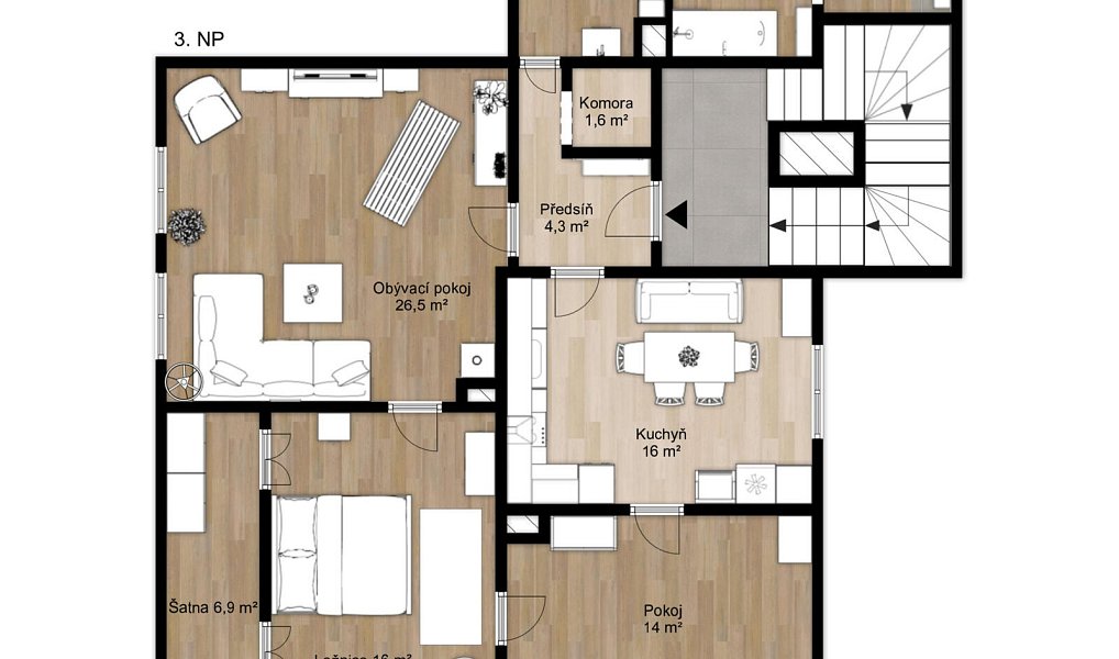 Prodej domu 260 m² s pozemkem 180 m², Krupka – náhled fotky 6