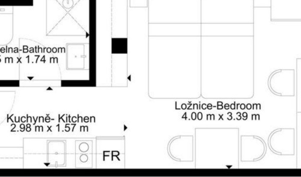 Pronájem bytu 1+kk 22 m², Brno – náhled fotky 7