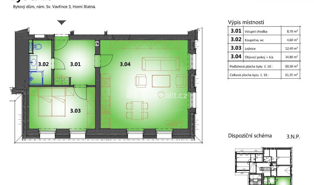 Prodej bytu 2+kk 60 m², Horní Blatná – náhled fotky 21