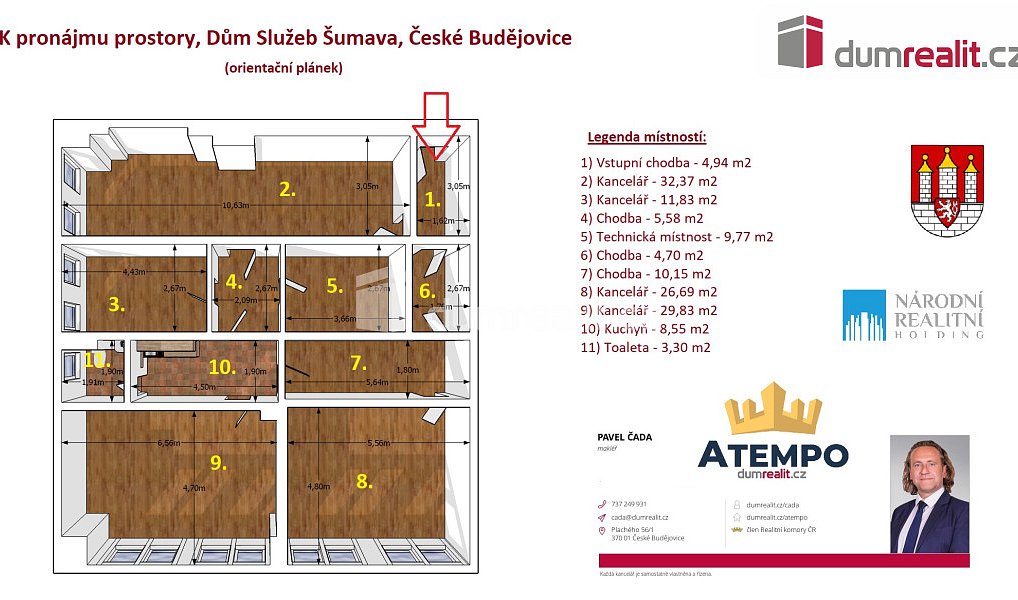 Pronájem obchodních prostor 55 m², České Budějovice – náhled fotky 18
