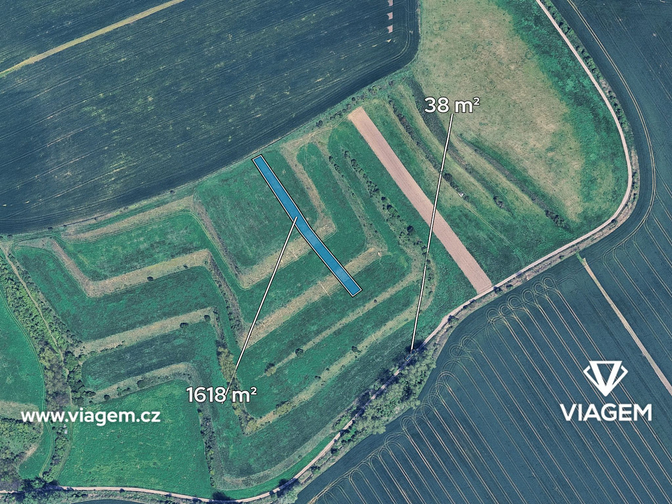 Prodej pole 1 656 m² – fotografie 2