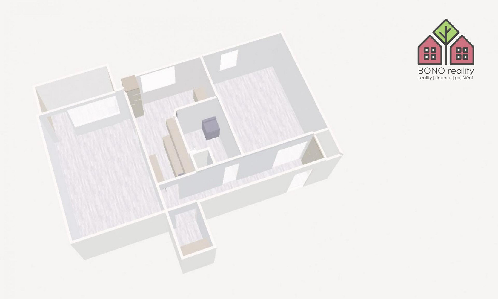 Pronájem bytu 2+1 60 m² – fotografie 4