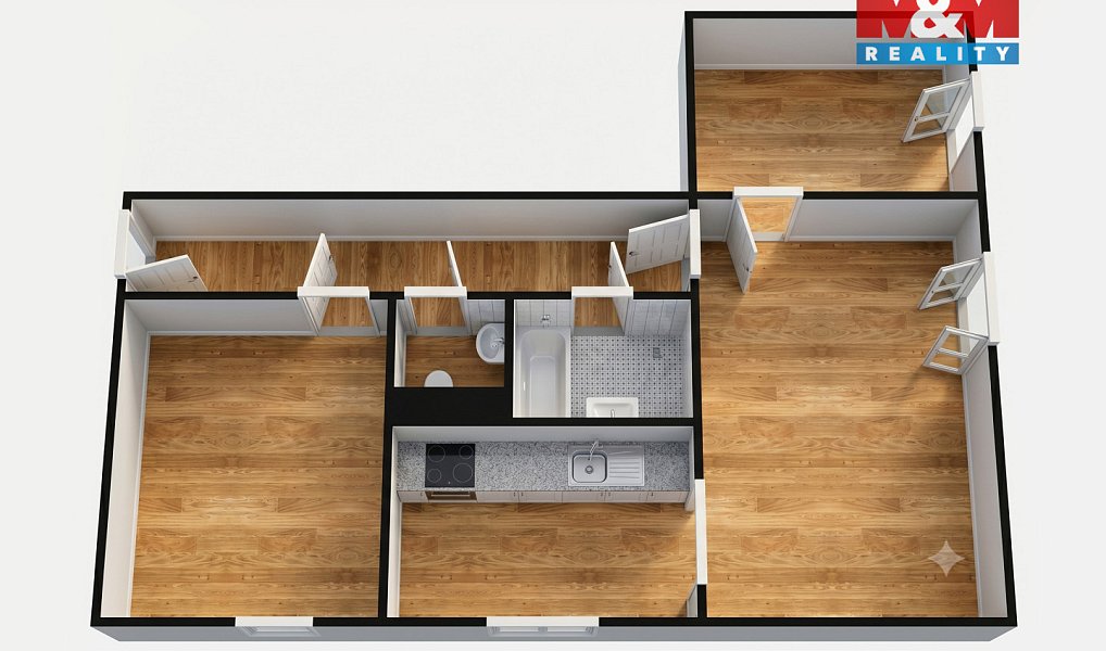 Prodej bytu 3+1 55 m², Nová Ves – náhled fotky 16