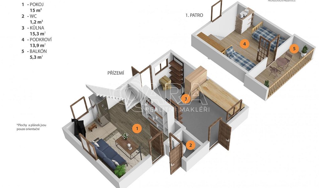 Prodej chaty/chalupy 60 m² s pozemkem 978 m², Rabyně – náhled fotky 8