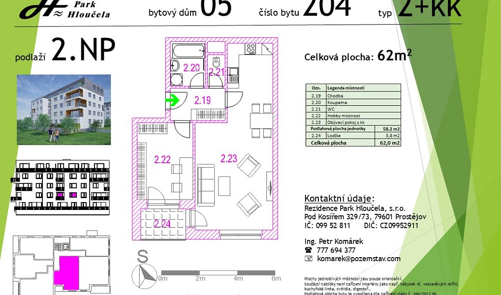 Prodej bytu 2+kk 58 m², Olomouc – náhled fotky 3