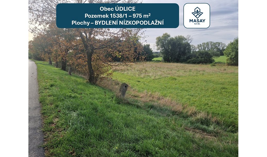 Prodej stavebního pozemku 975 m², Údlice – náhled fotky 12