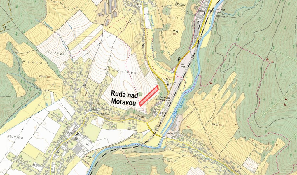Prodej pole 6 549 m², Ruda nad Moravou – náhled fotky 2