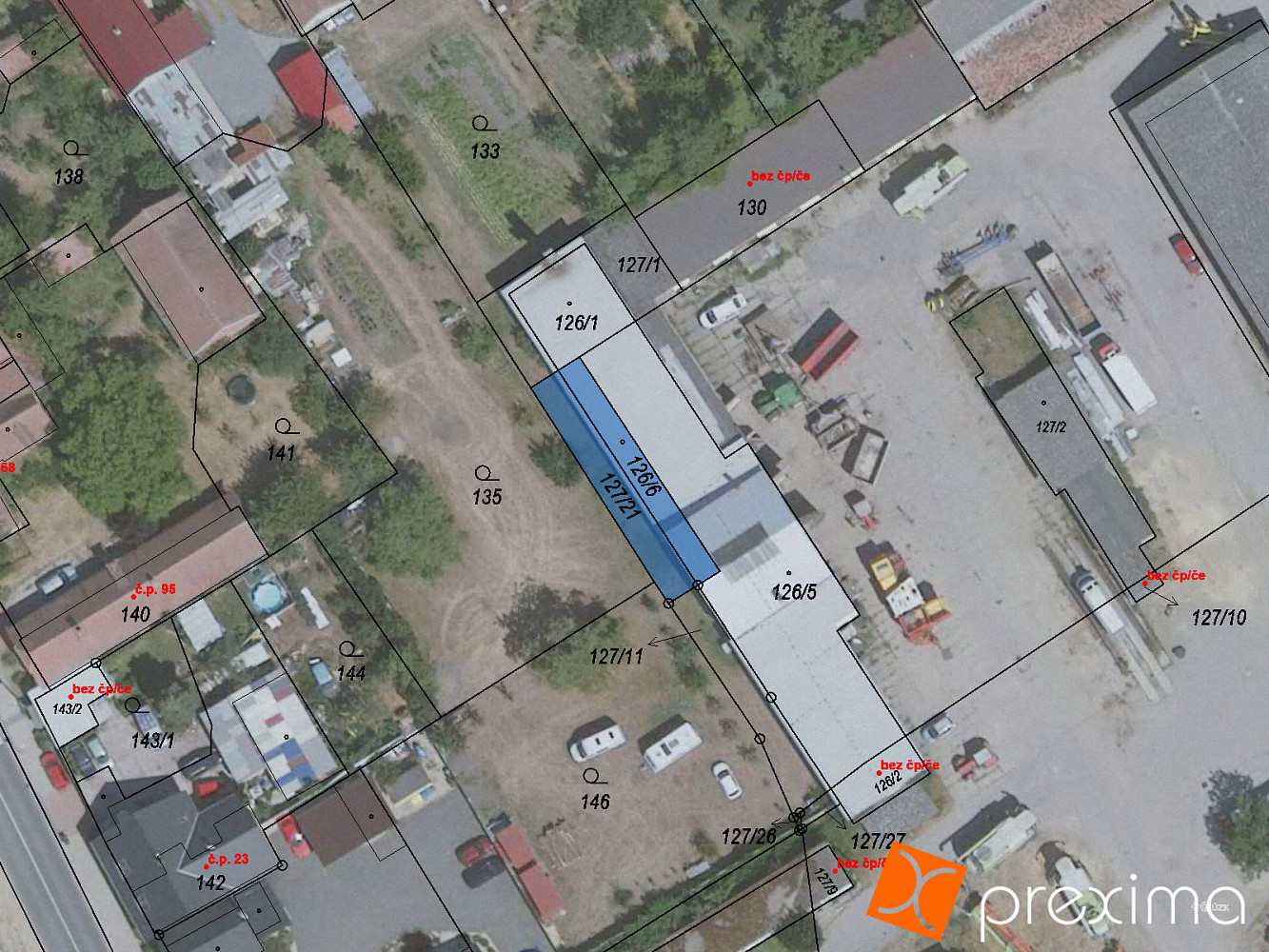 Prodej komerčního pozemku 76 m²