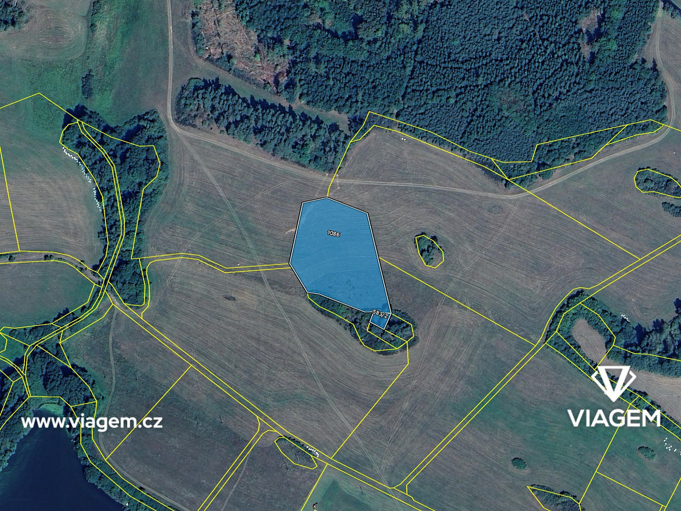 Pole 7 511 m², Podíl 11 % o výměře 835 m² – pohled 4