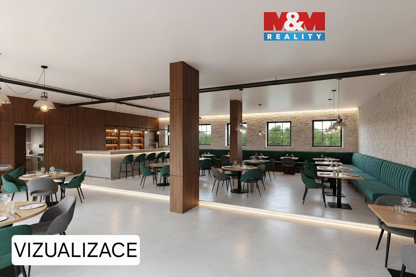 Pronájem kanceláře 244 m²