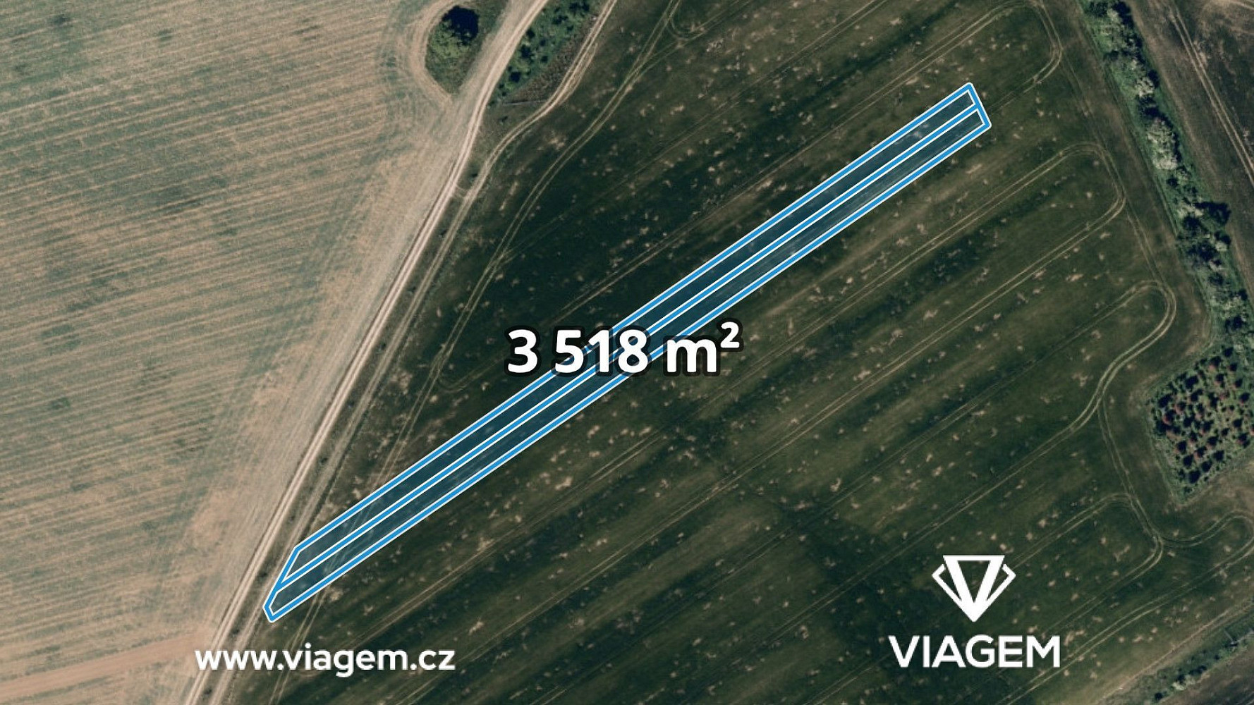 Prodej pole 869 m² – fotografie 3