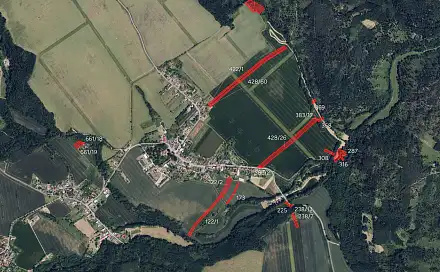 Prodej pole 52 131 m², Laškov - Kandia, okres Prostějov
