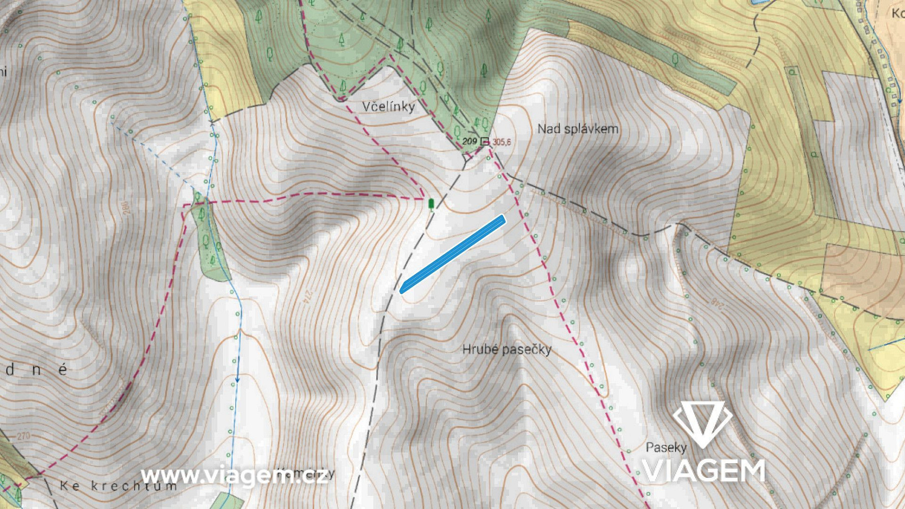 Prodej pole 869 m²