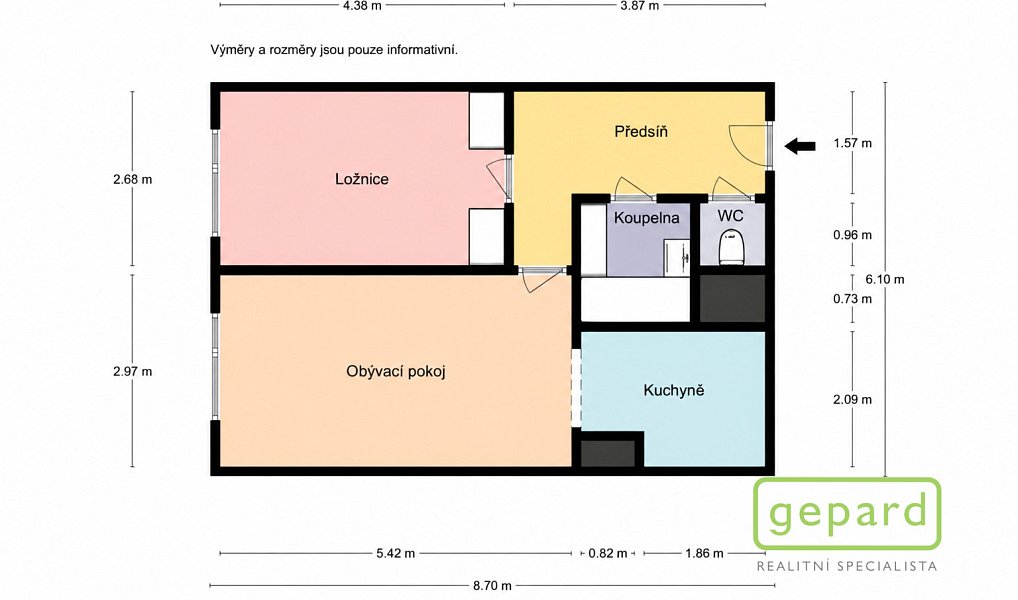 Prodej bytu 2+kk 47 m², Praha – náhled fotky 7
