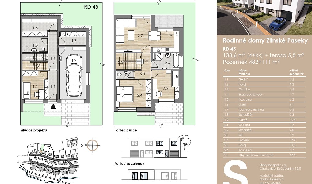 Prodej domu 133 m² s pozemkem 593 m², Zlín – náhled fotky 9