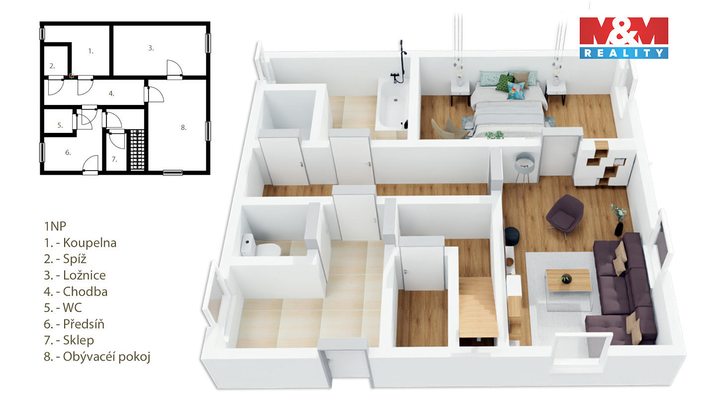 Prodej domu 120 m² s pozemkem 1 399 m² – fotografie 2
