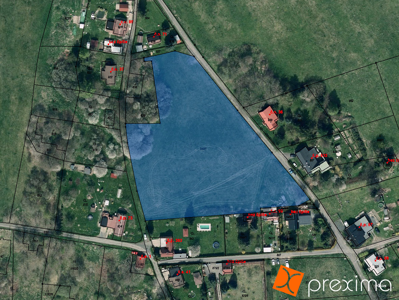 Prodej stavebního pozemku 9 804 m²
