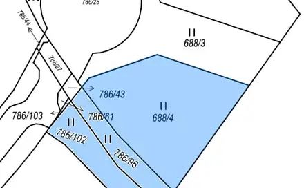 Prodej stavebního pozemku 879 m², Třebíč - Račerovice