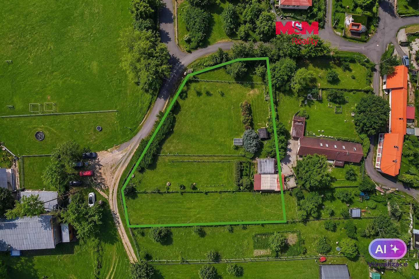 Prodej stavebního pozemku 2 477 m²