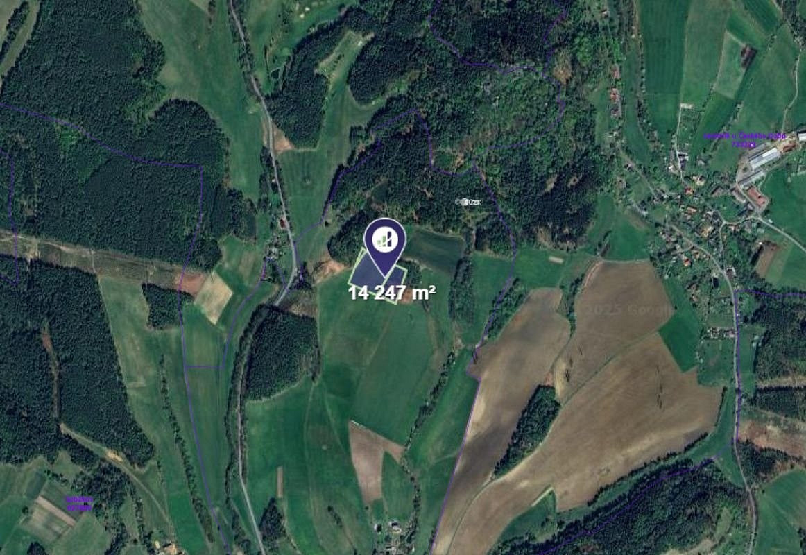 Prodej pole 14 247 m² - Widok 2