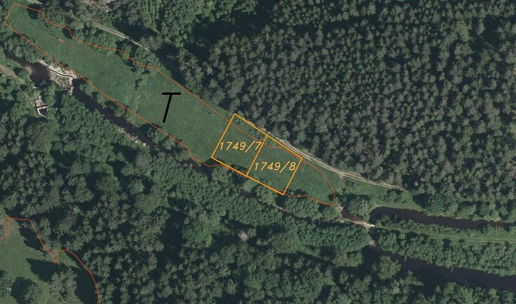 Prodej pozemku 843 m², Kaplice – náhled fotky 3