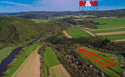 Prodej stavebního pozemku 3 518 m², Hradiště, okres Rokycany